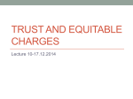 Trust and equitable charges
