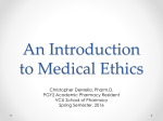 An Introduction to Medical Ethics
