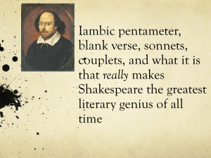 IAMBIC PENTAMETER