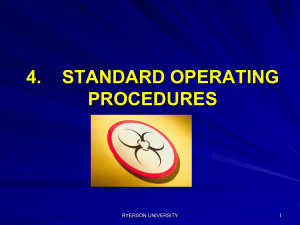 4. standard operating procedures