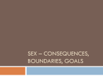 Sex * consequences, boundaries, goals