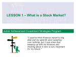 LESSON 1 – What is a Stock Market?