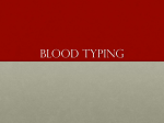 Blood typing