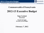 2012-13 Executive Budget