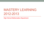 Mastery Learning 2011-2012 - Dallastown Area School District