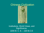 Chinese Civilization - Lakewood City Schools