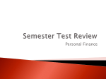 Semester Test Review PowerPoint