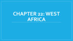 chapter 22: west africa