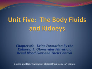 Unit One: Introduction to Physiology: The Cell and General Physiology