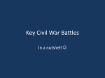 Key Civil War Battles