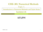 Topic 1 - KFUPM Faculty List