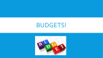 Budgets!