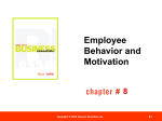 Employee Behavior and Motivation