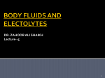 body fluids and electolytes