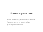 GasPlus-Presenting your case