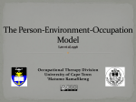 The Person-Environment-Occupation Model