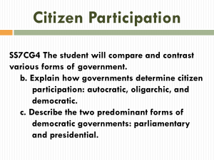 Citizen Participation Presentation