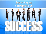 Becoming an Entrepreneur