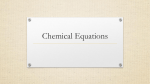 Chemical Equations