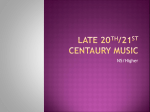 Late 20th21st Century