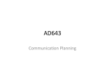 Communication Planning