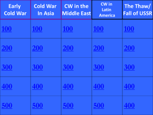 Cold War Review Jeopardy - rivard