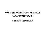 foreign policy of the early cold war years