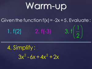 9.1 Simplifying Exponents