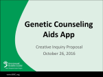 Genetic Counseling Aids App