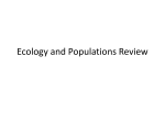 Ecology and Populations Review