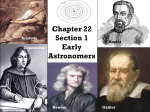 Chapter 22 Section 1 Early Astronomers Aristotle Copernicus Kepler