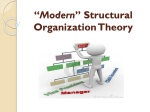 *Modern* Structural Organization Theory