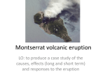 Montserrat volcanic eruption