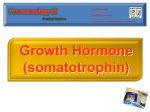 Pharmacology III Practical Sessions Growth Hormone