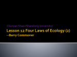 Lesson 12 Four Laws of Ecology (2) -