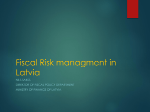 Section 16. General Management of Fiscal Risks