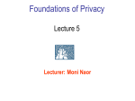 Slides of Differential privacy