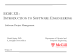 ECSE 321: Introduction to Software Engineering