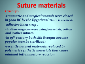 Suture materials