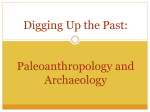 Paleoanthropology and Basic Osteology