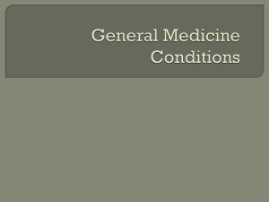 General Medicine Conditions
