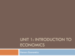 Unit 1: Introduction to economics