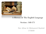 A History of The English Language Section : 168-171
