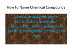 How to Name Chemical Compounds