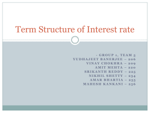 Term Structure of Interest rate