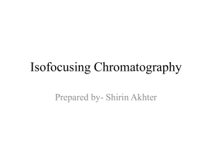 Isofocusing Chromatography