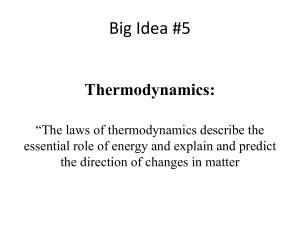 Thermodynamics: Spontaneity, Entropy and Free energy