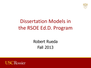 Dissertation Models
