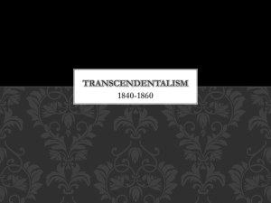 TRANSCENDENTALISM