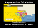 Anglo American Colonization